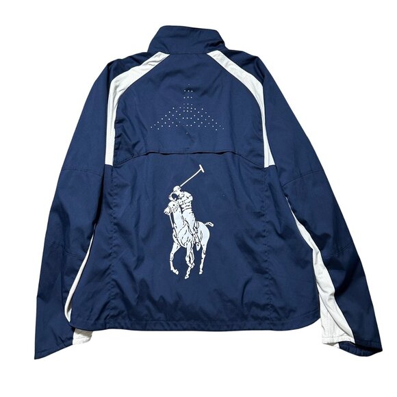 Ralph Lauren RLX Mens L US Open 2008 Navy & White Zip Jacket Lightweight - Picture 1 of 12